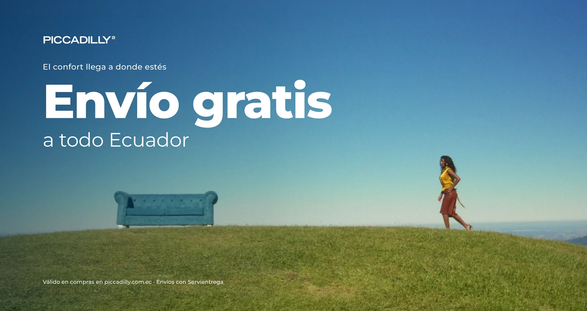 Envío gratis a todo Ecuador. El confort llega a donde estés
